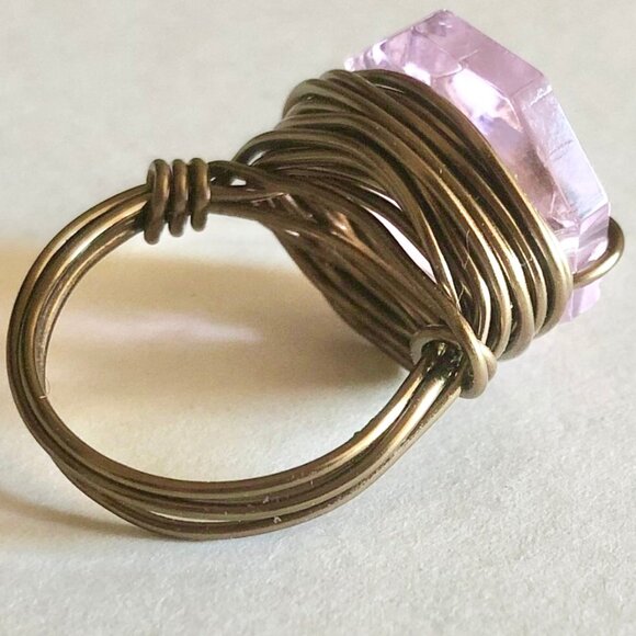 Retro Wire Wrap Statement Ring - Picture 4 of 5